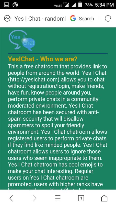 yes chat|Chat Room .